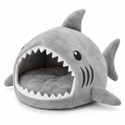 Luxury Plush Shark Pet Bed
